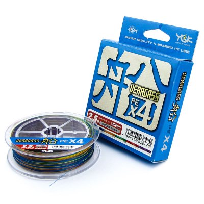 Плетёный шнур YGK Veragass X4 PE: 150м, 200м